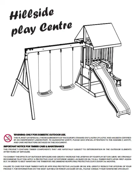 Wooden Playset Product Manual