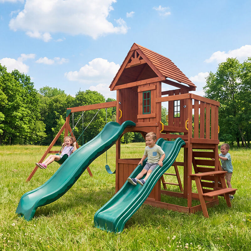 swing and slide set