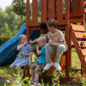 childrens swing slide set