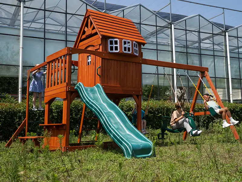 wooden swing sets