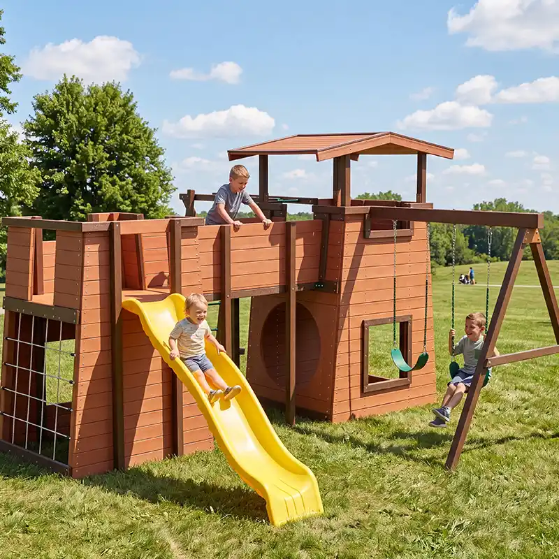 Custom Residential Swing and Slide Set Solution for Kuwait Market