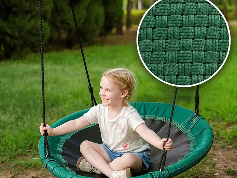 Durable saucer swing