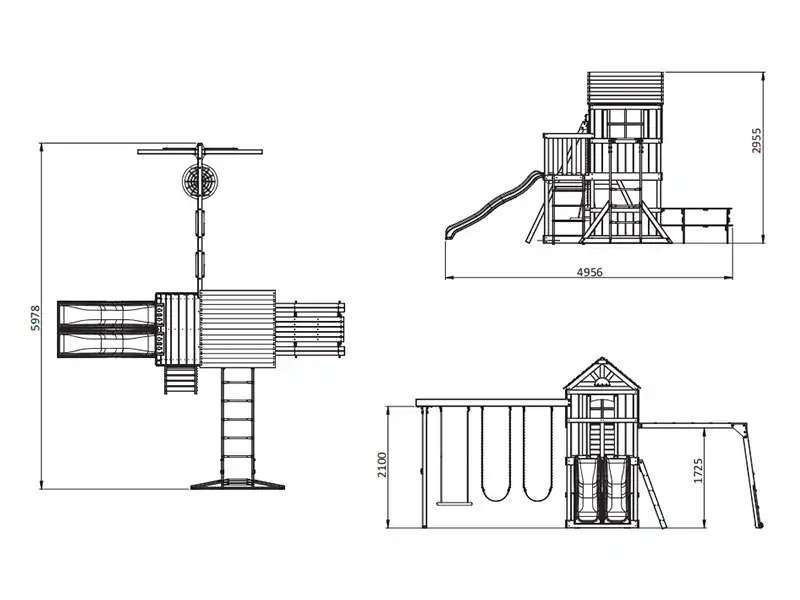custom swing set