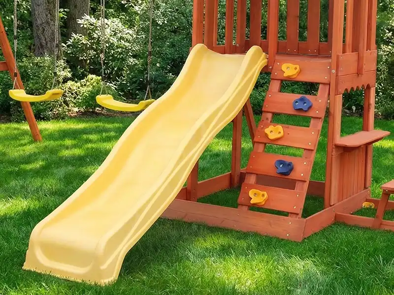 outdoor playground slide