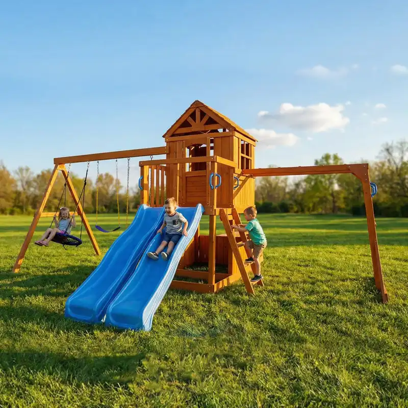 Monkey Bars and Swing Set