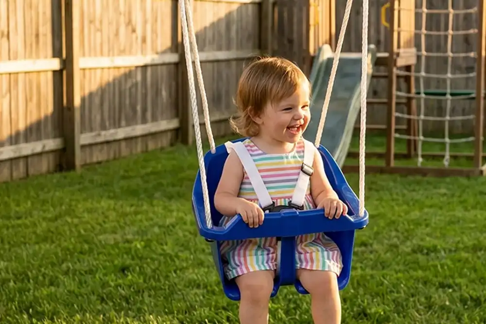 plastic toddler swing
