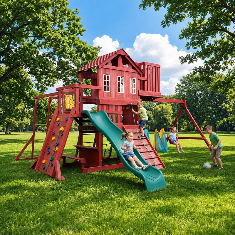 Swing Set with Monkey Bars